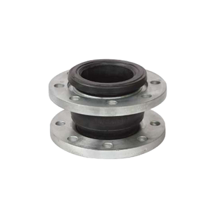 uae/images/productimages/inter-trade-links-fzc/rubber-pipe-expansion-joint/flexible-rubber-joint-single-sphere-electroplated-carbon-steel-flange-connection.webp